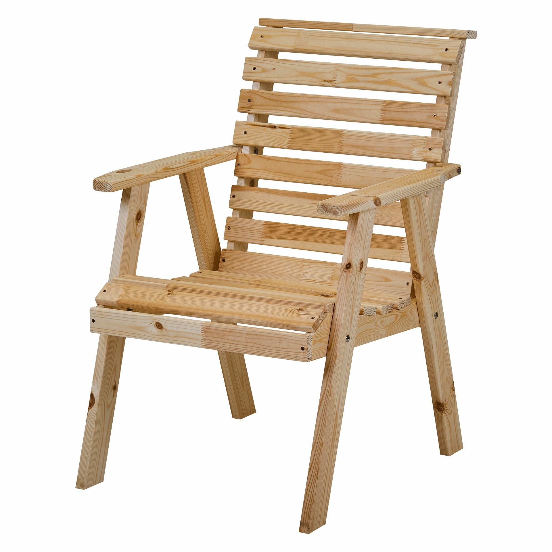 Кресло деревянное для сада и дачи Солберга