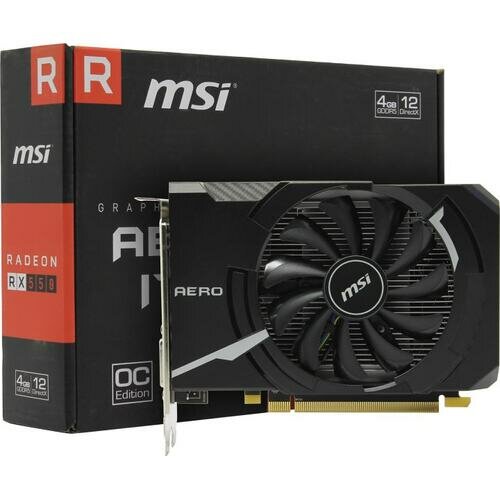 Видеокарта Msi AERO ITX RX 550 AERO ITX 4G