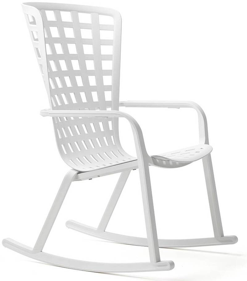 Пластиковое кресло-качалка Nardi Folio, белый