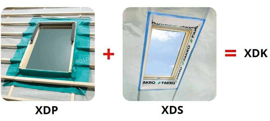 Комплект окладов гидро-пароизоляционный XDK-RU 114х140 для мансардного окна FAKRO факро - фотография № 10