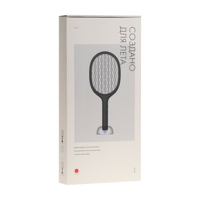 Мухобойка электрическая Xiaomi SOLOVE Electric Mosquito Swatter P1 Black, АКБ, чёрный 9747971 - фотография № 1