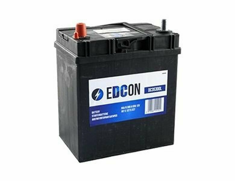 EDCON DC35300L Стартерная аккумуляторная батарея для Daewo Matiz, Honda, Chevrolet, Nissan, Toyota и других