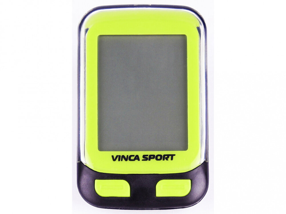 Vinca Sport велокомпьютер Vinca Sport V-3500 проводной, 12 функций, лайм/черный