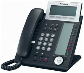 Panasonic KX-DT346RUB-RB цифровой системный телефон 24 кнопки с индикацией, черный Б/У