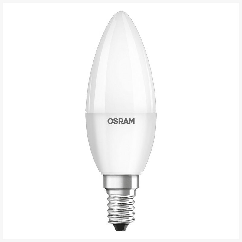 Лампа Osram LCCL B40 5,5W 840 230VFR E14 470lm свеча бактерицидная, 4058075561410