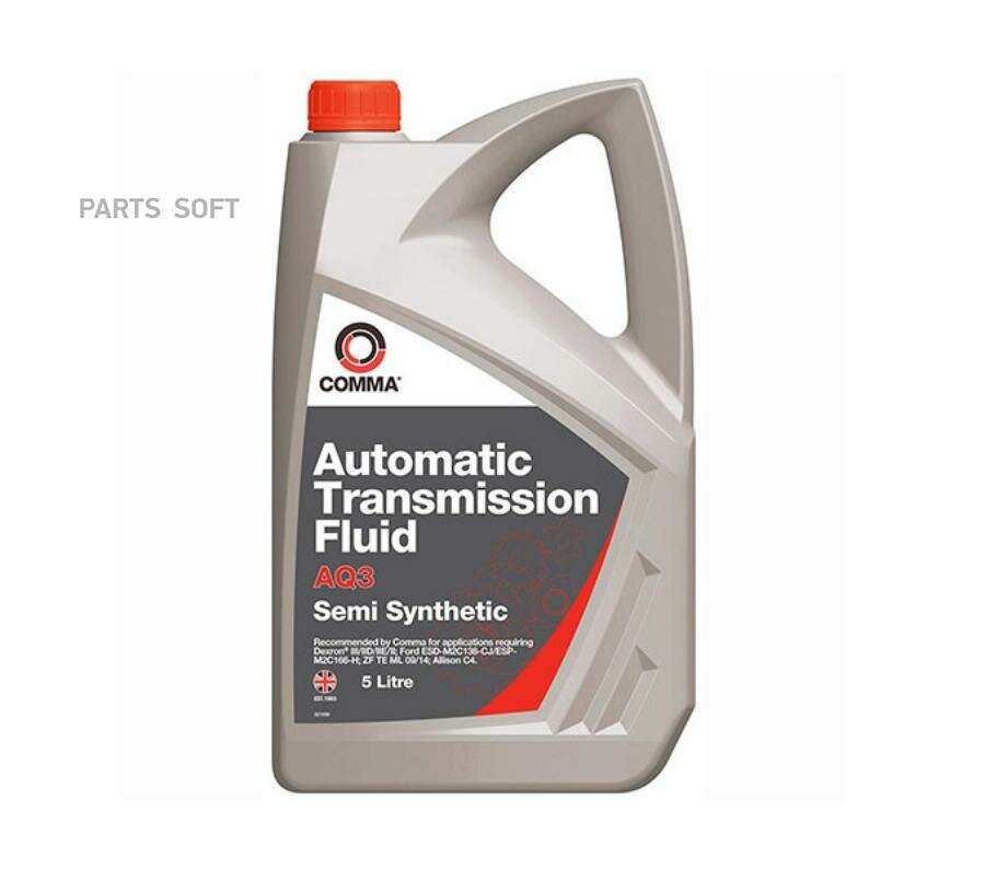 COMMA AQ35L COMMA AQ3 AUTO TRANS FLUID (5L)_жидкость гидравлич.! красная\ GM Dexron III/IID/IIE/II, Allison C4