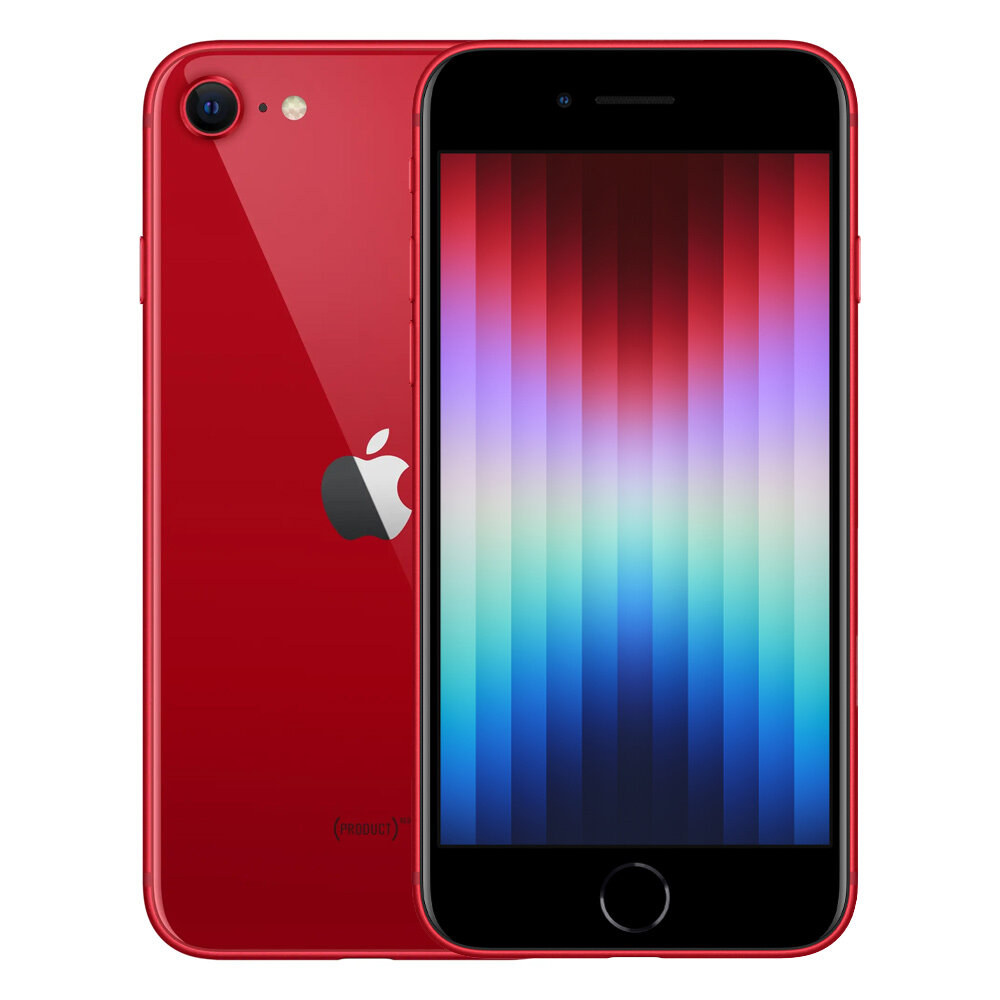 Смартфон Apple iPhone SE 2022 64 ГБ, nano SIM+eSIM, (PRODUCT)RED