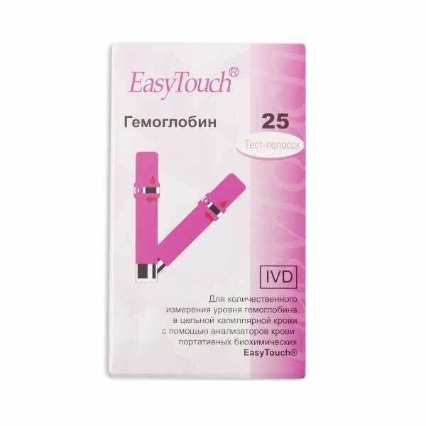 Тест-полоски EasyTouch (Изи тач) Гемоглобин 25 шт.