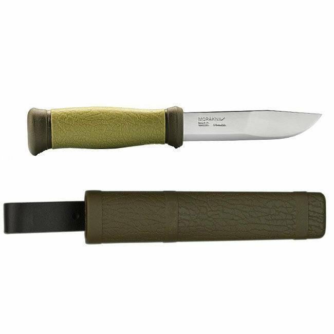 Нож Morakniv Mora 2000, универсальный/охотничий, нержавеющая сталь, клинок 109мм, зелёный