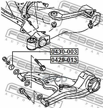 Болт С Эксцентриком Febest 0429-013 Febest арт. 0429-013 - фотография № 2