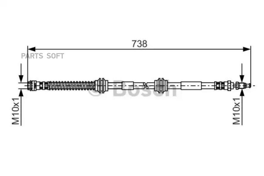 BOSCH 1987481370 Шланг торм.