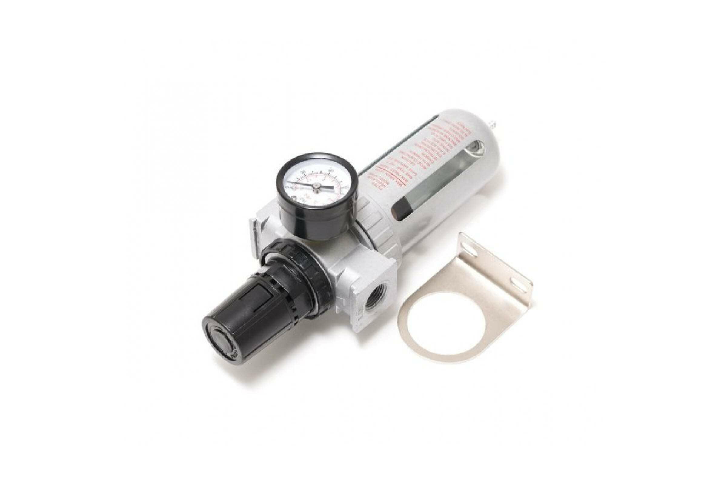 Фильтр влагоотделитель c индикатором давления для пневмосистемы 1/4"(10bar температура воздуха 5-60С.10Мк ) ROCKFORCE