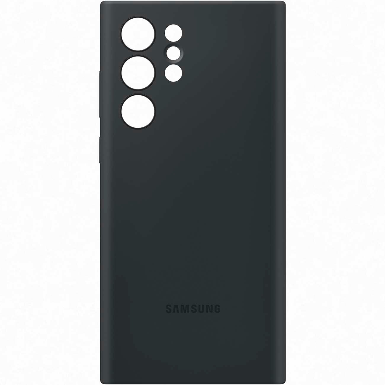 Панель-накладка Samsung Silicone Cover Black для Samsung Galaxy S22 Ultra