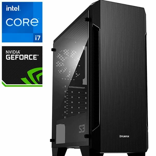 Компьютер PRO-2939562 Intel Core i7-11700KF 3600МГц, Intel B560, 64Гб DDR4 3200МГц, NVIDIA GeForce GTX 1050 Ti 4Гб, SSD 480Гб, HDD 2Тб, 500Вт, Midi-Tower