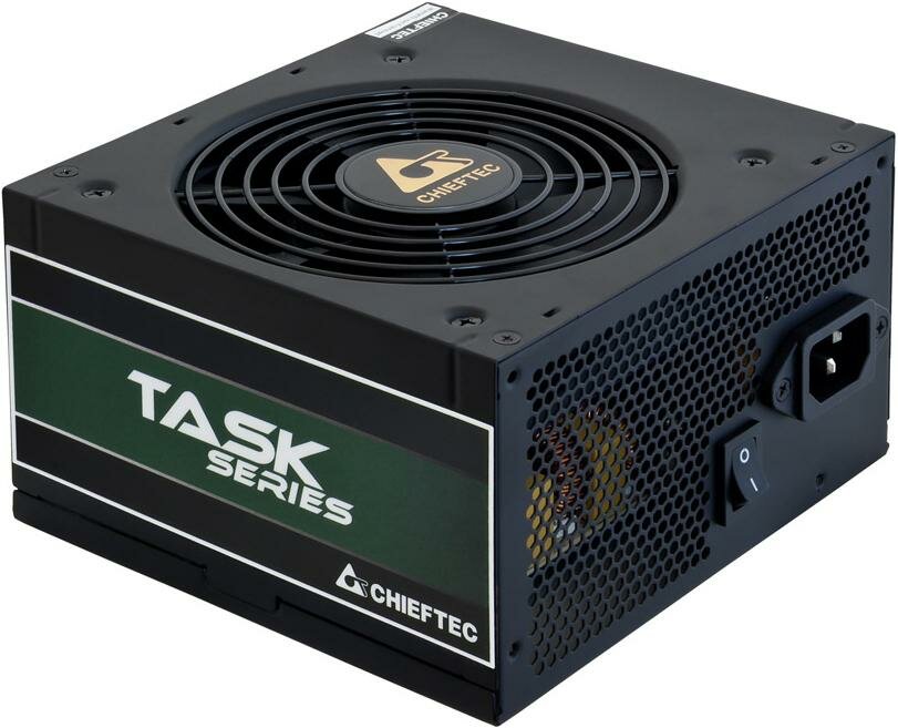 Блок питания 600W Chieftec Task Retail (ATX 2.3, 600W, 80+ BRONZE, APFC, 120mm fan) (TPS-600S)