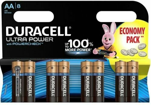 Батарейка Duracell LR6 Ultra Power 8шт, size АА, MX1500