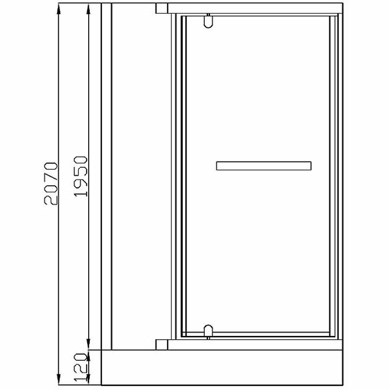 Душевой уголок Cerutti SPA 90x90 MIMI ZQ91T 7705 профиль Хром стекло прозрачное - фотография № 4