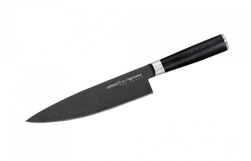 Нож Samura Mo-V Stonewash Шеф, 20 см, G-10