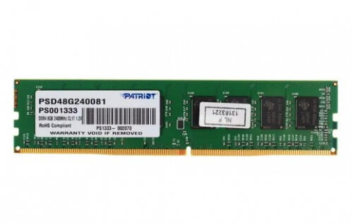 Оперативная память PATRIOT MEMORY Patriot DDR4 8Gb 2400MHz pc-19200 PSD48G240081