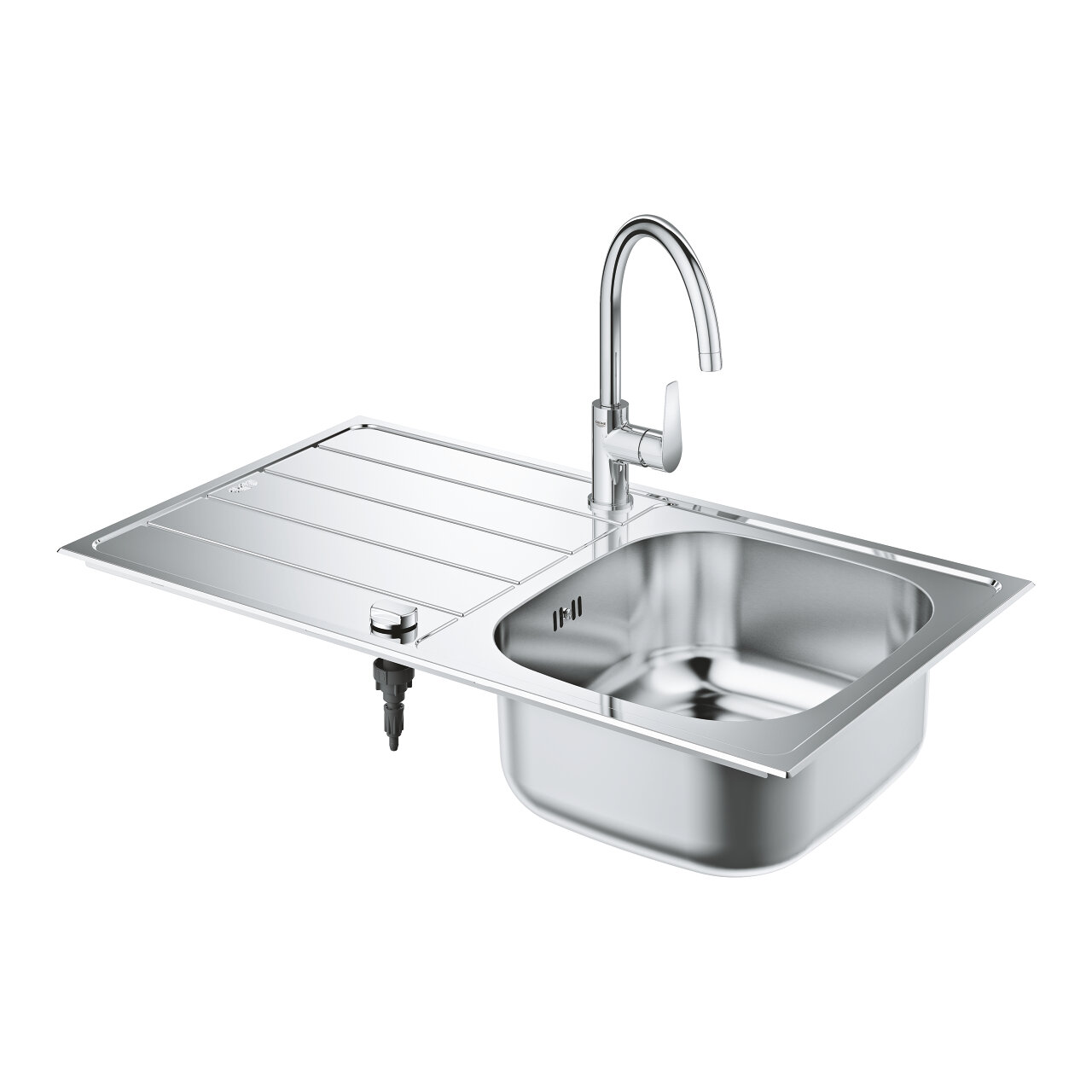 Мойка для кухни Grohe K200, нержавеющая сталь и смеситель для мойки 31562SD1