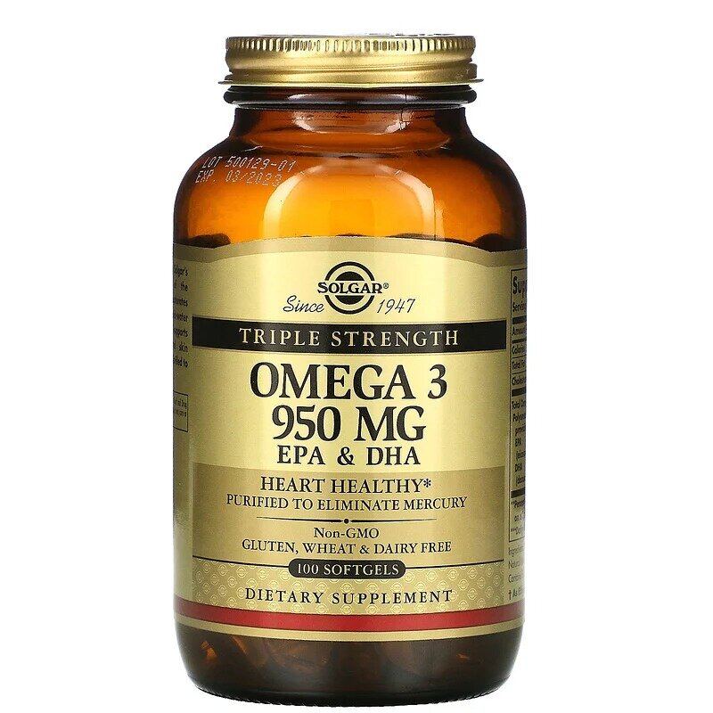 Solgar Omega 3 950, 100 