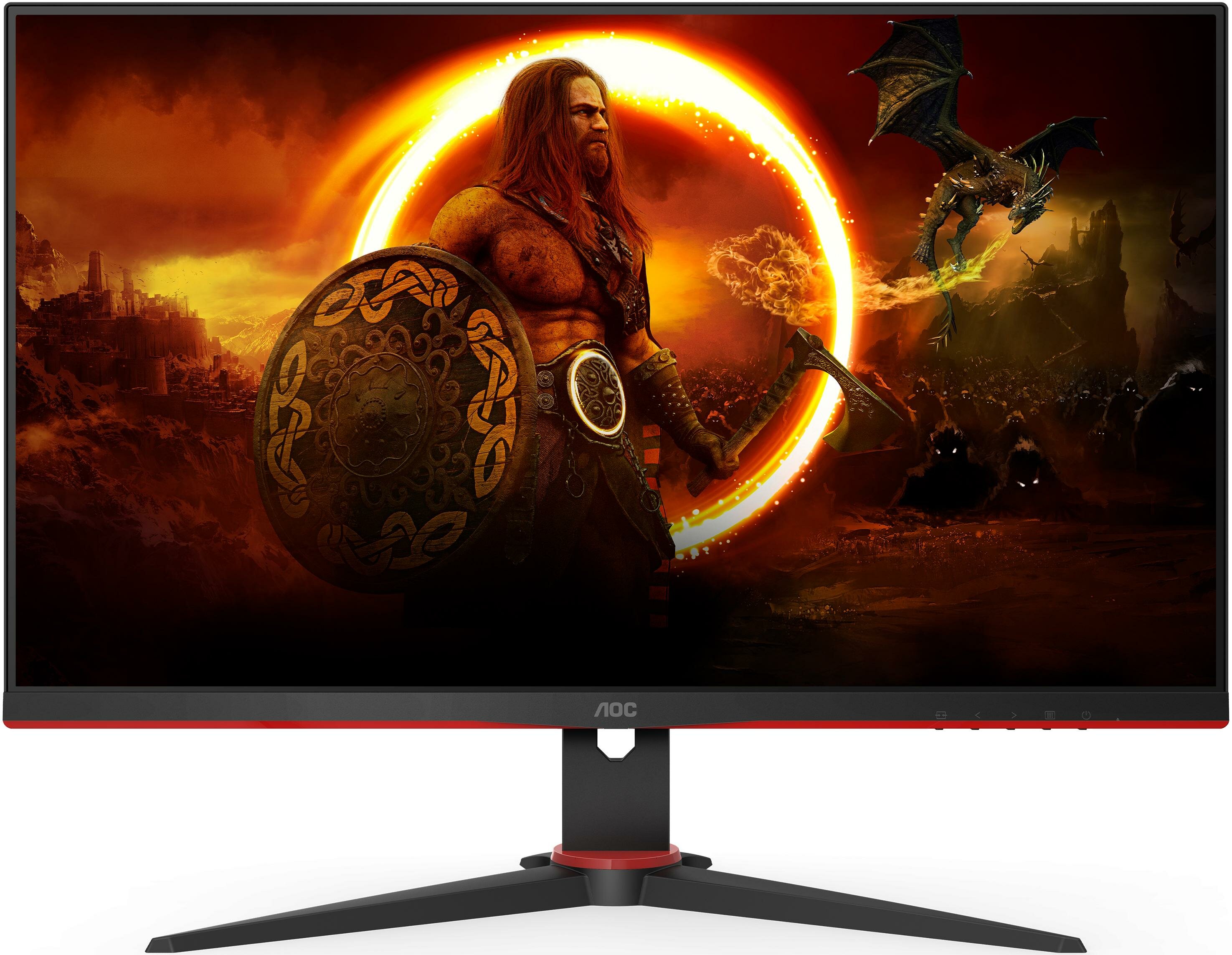 Монитор 23.8" AOC 24G2ZE Black-Red (IPS, 1920x1080, 240Hz, 0.5 ms, 170°/160°, 350 cd/m, 80M:1, +2xHDMI 2.0, +DisplayPort