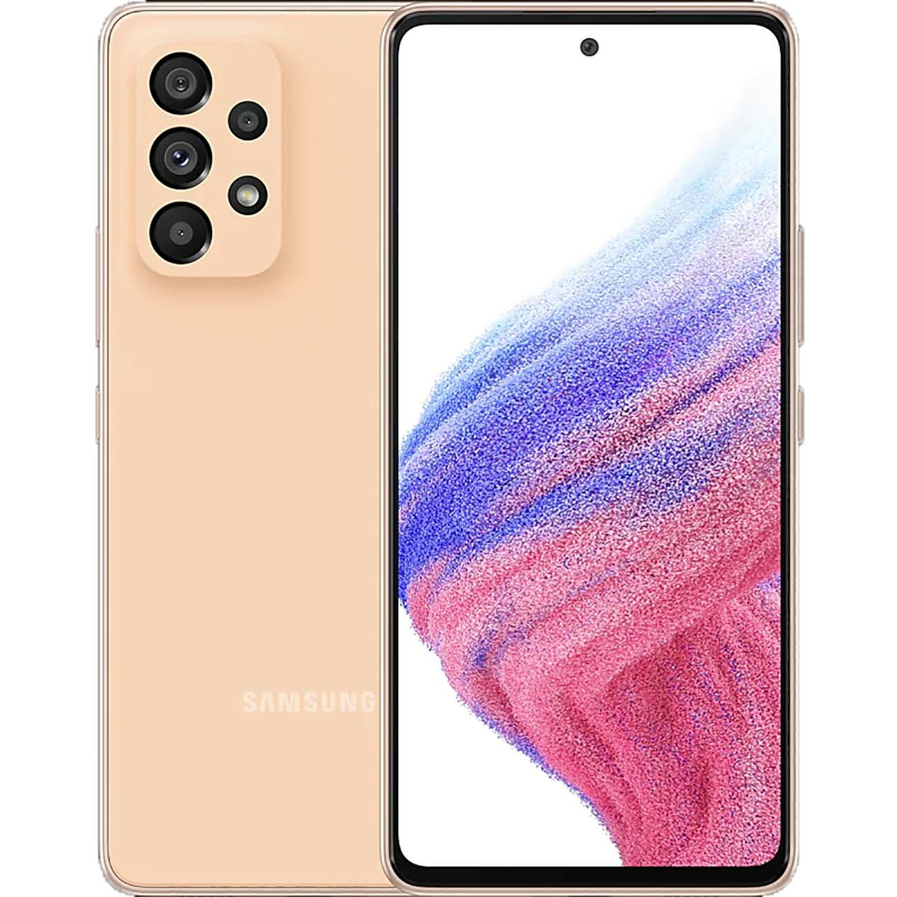 Смартфон Samsung Galaxy A53 5G 256GB Peach (SM-A536E/DS)