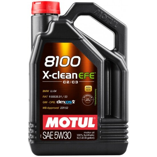   MOTUL 8100 X-Clean Efe 5W-30, 5  ( 107206, 109887)