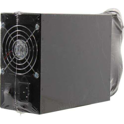 Блок питания ATX Exegate EX292190RUS 400W (APFC, КПД 82% (80 PLUS), 2x8cm fans, 24pin, (4+4)pin, PCIe, 9xSATA, black) - фото №1