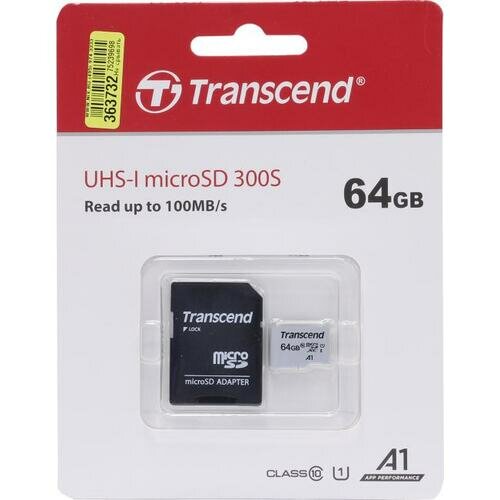 SD карта Transcend 300S TS64GUSD300S-A