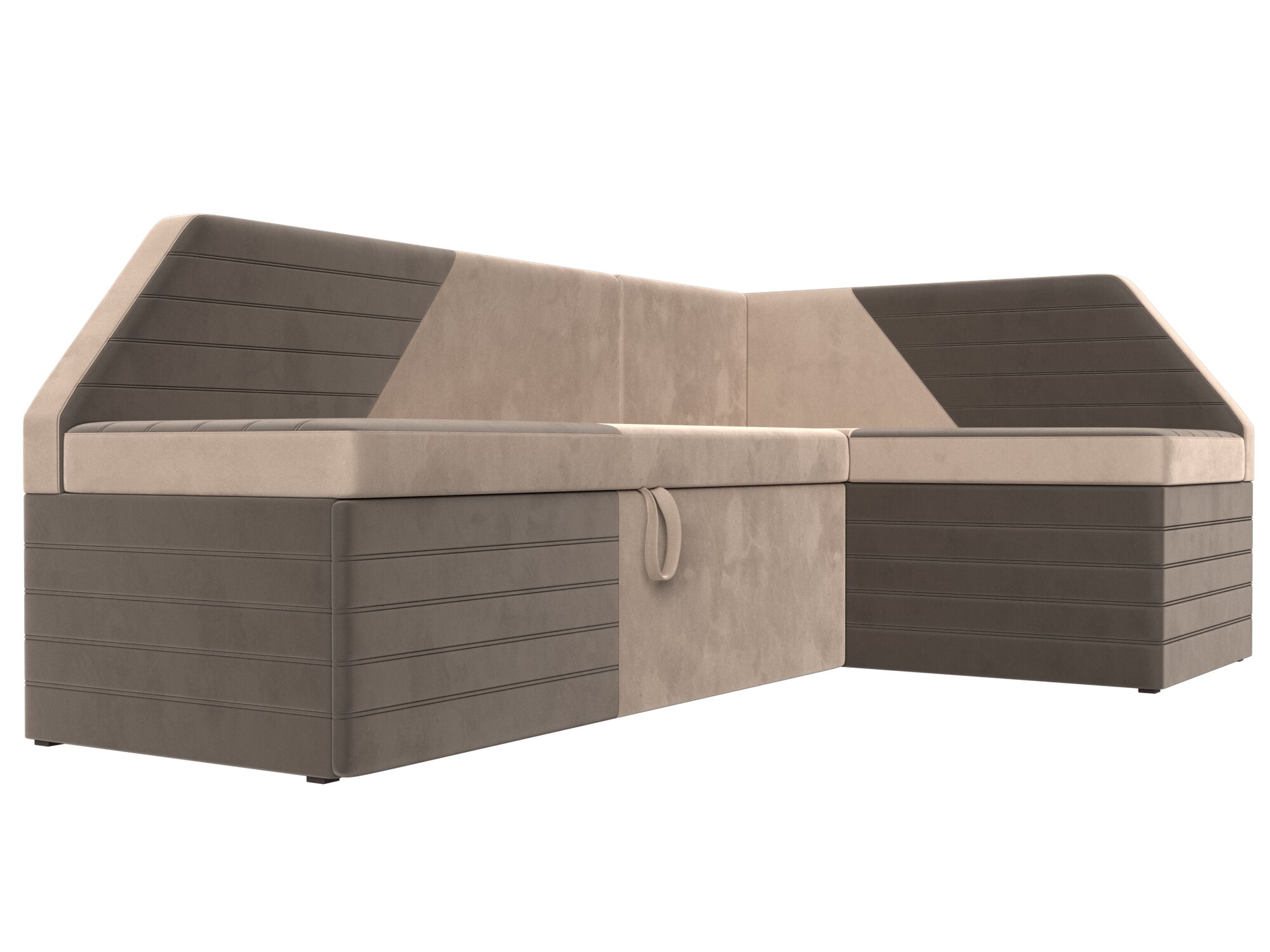 Кухонный угловой диван Дуглас правый угол, Велюр, Модель 106903 - фотография № 11