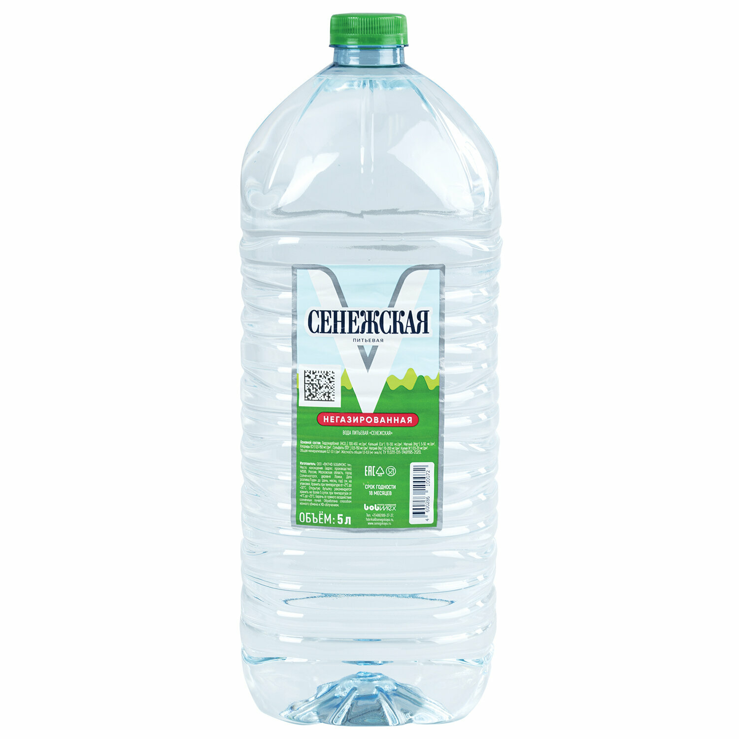 Вода негазированная питьевая сенежская, 5 л, пластиковая бутыль - фотография № 1