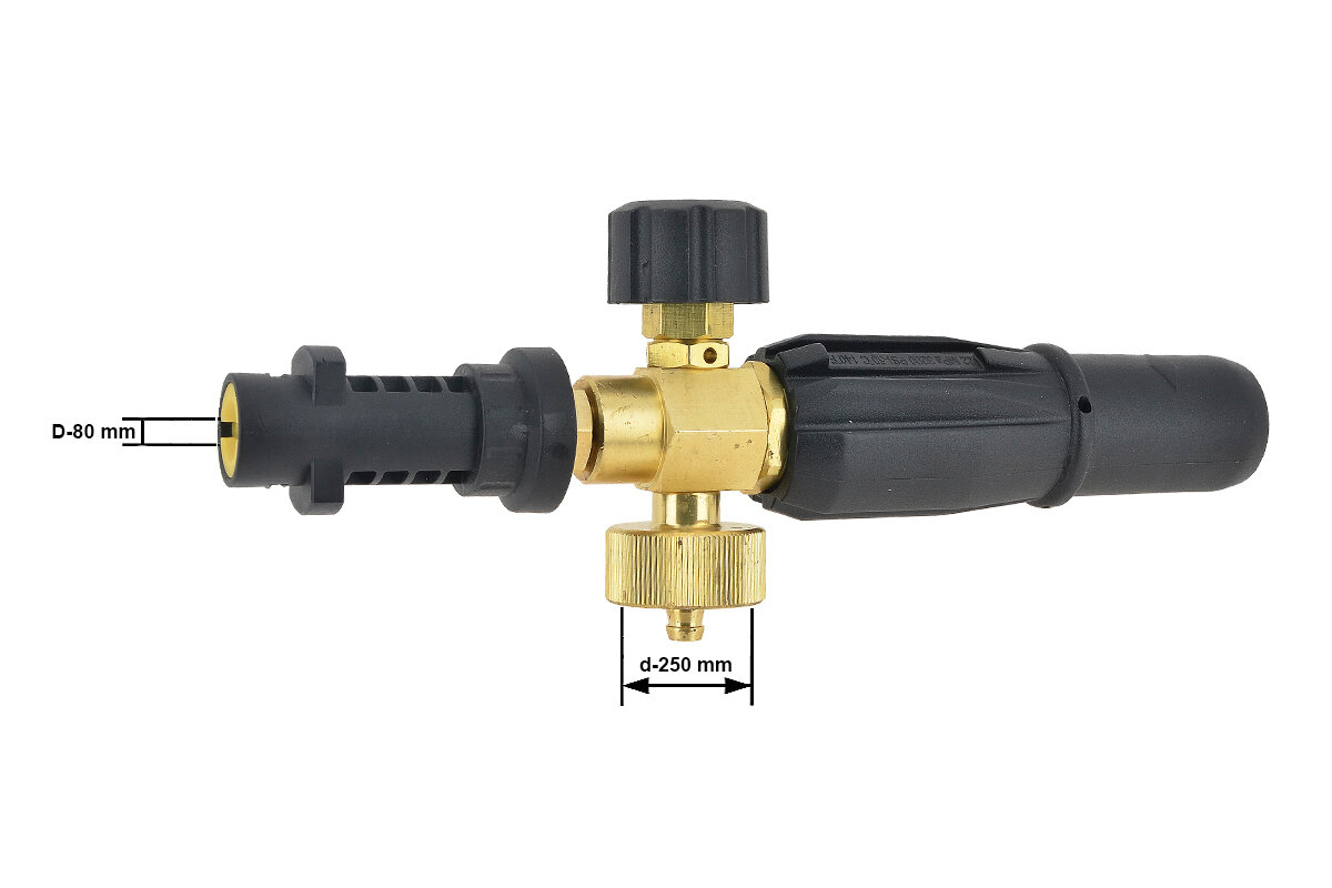Пеногенератор Euroclean с пластиковым адаптером для мойки высокого давления для мойки KARCHER K 4.91 MD PL T200 (1.636-732.0)