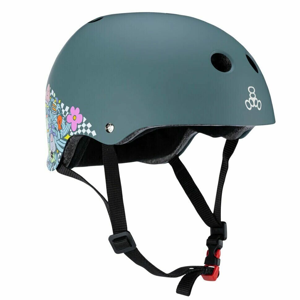 Шлем Triple 8 The Certified Sweatsaver Helmet LIZZIE Blk Rbr