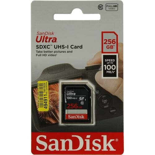 SD карта Sandisk Ultra SDSDUNR-256G-GN3IN