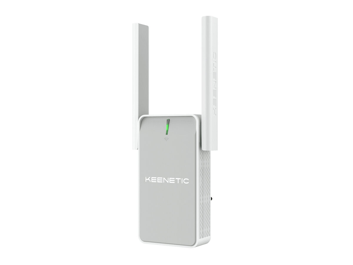 Ретранслятор Keenetic Buddy 5 KN-3310, WAN, WiFi 802.11ac 300 Мбит/с / 867 Мбит/с (2,4 и 5 ГГц), Серый KN-3310-01RU