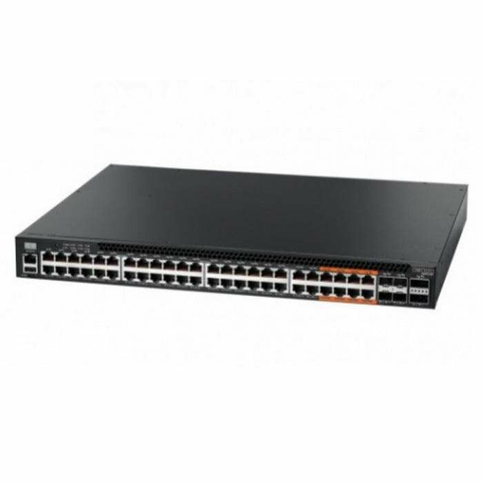 4610-54P-O-AC-Fv1 Edge-corE 48-Port GE RJ45 port w/ POE+, incl. 8 ports UPOE, 4x10G SFP+, 2 port QSFP+ by DAC or 20G QSFP+ Transceiver, Broadcom Helix 4, Dual-core ARM Cortex A9 1GHz, dual 110-230VAC 920W hot-swappable PSUs, one fixed system fan