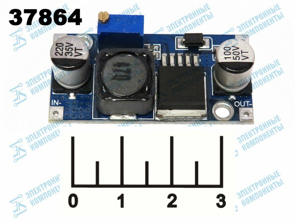 Преобразователь DC/DC вход 3.2-32V/выход 4-38V 4A XL6009E1 (повышающий) (DIY-9496)