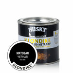 HUSKY-KLONDIKE Краска по металлу матовая черная RAL 9005 (250мл) - изображение