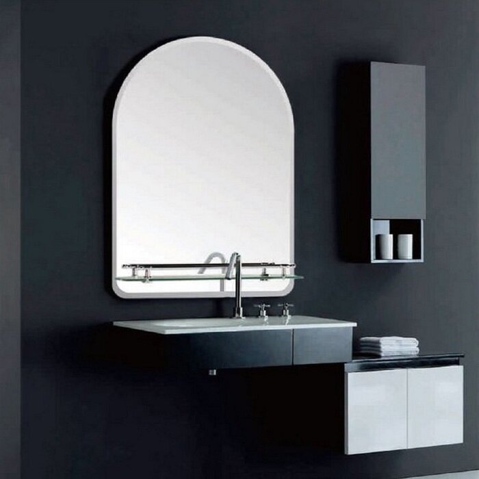 Зеркало в ванную комнату Ассоona A628, 60×45 см, 1 полка - фотография № 2