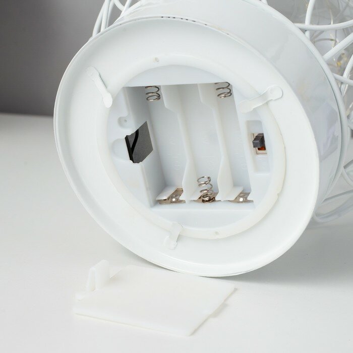 Ночник "Монта" LED от батареек 3хАА белый 17,5х17,5х19,5 см RISALUX - фотография № 7