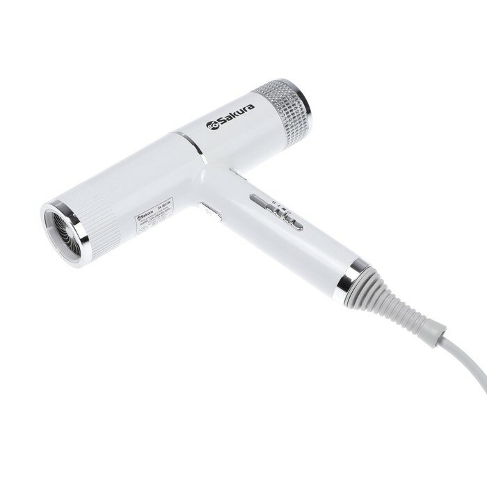 фото Фен Sakura SA-4051W, 1600 Вт, 3скорости, 3 темп. режима, концентратор, шнур 1.8 м, белый