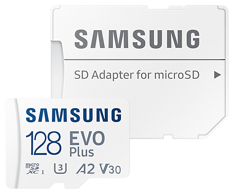 Samsung Карта памяти 128ГБ Samsung EVO Plus MB-MC128KA/RU microSDXC UHS-I Class10 + адаптер (ret)