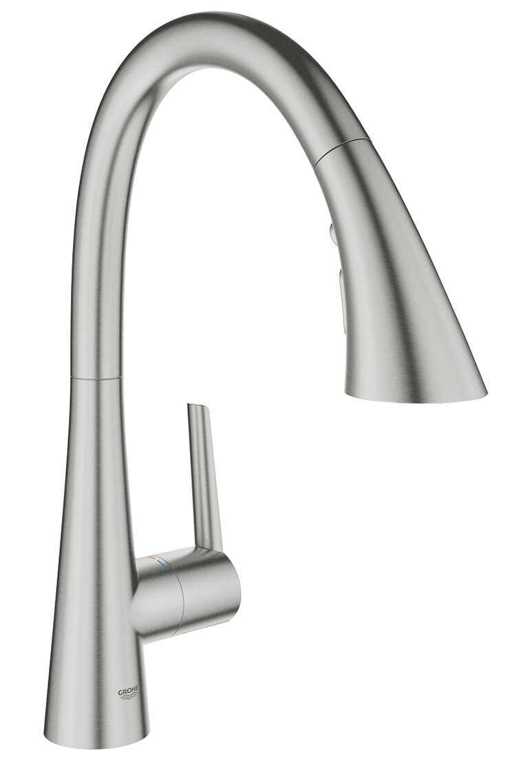 Смеситель кухонный с выдвижным душем Grohe Zedra 32294DC2