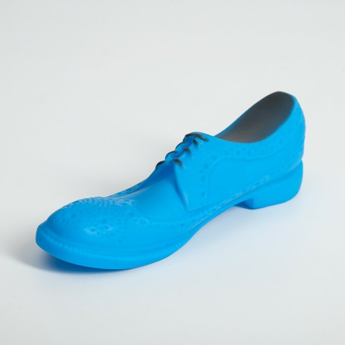 Пижон Игрушка пищащая "Туфля" для собак, 17 см, синяя