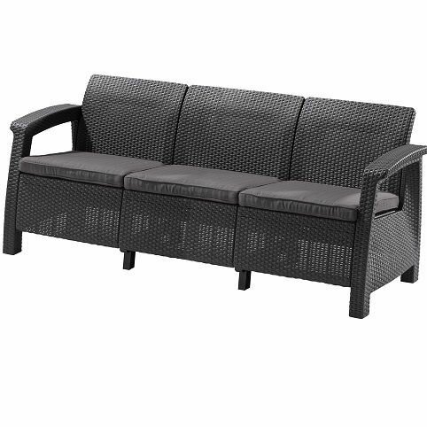 Диван Keter Corfu love seat max графит Графит