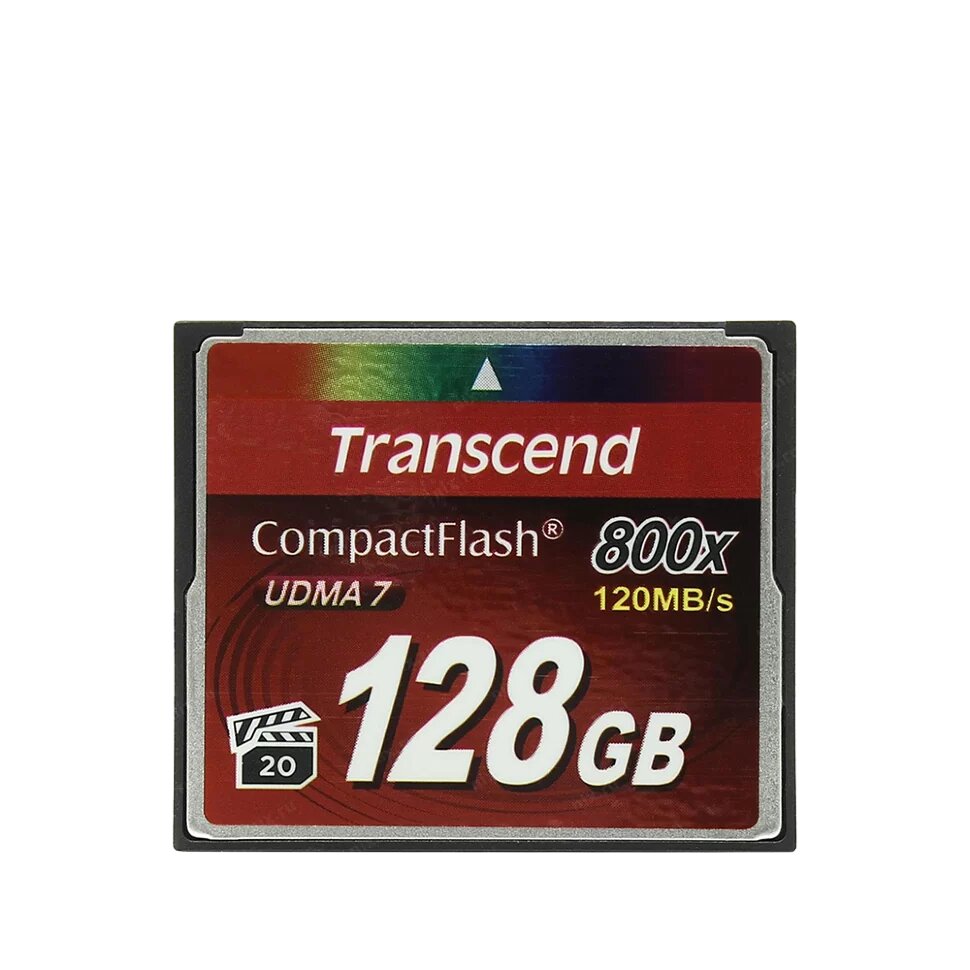 Карта памяти Transcend 800x CompactFlash Premium 128Гб TS128GCF800