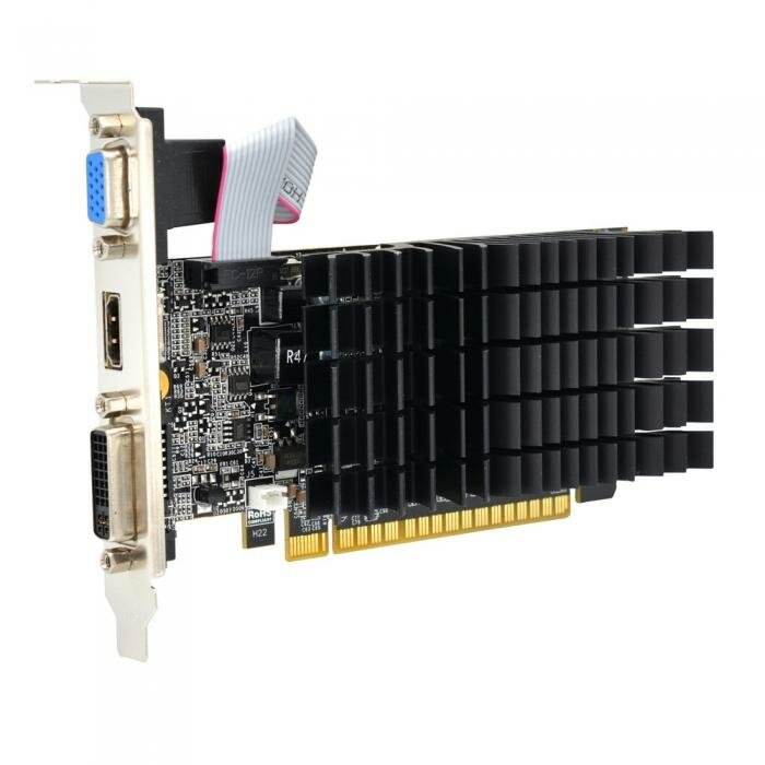 AFOX Видеокарта AFOX GeForce GT 210 AF210-1024D3L5-V2 (GeForce GT 210, 1ГБ GDDR3, D-Sub, DVI, HDMI) (PCI-E) (ret)