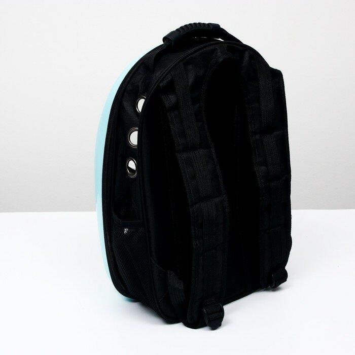Рюкзак для переноски животных "Гламуррр", с окном для обзора, 32 х 25 х 42 см, голубой - фотография № 3