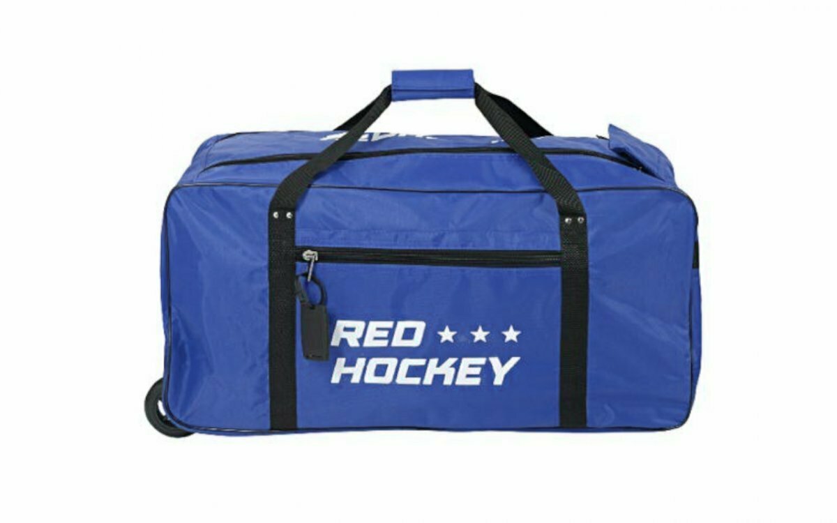 Баул хоккейный на колесах RED HOCKEY р.M (темно-сине-черный)